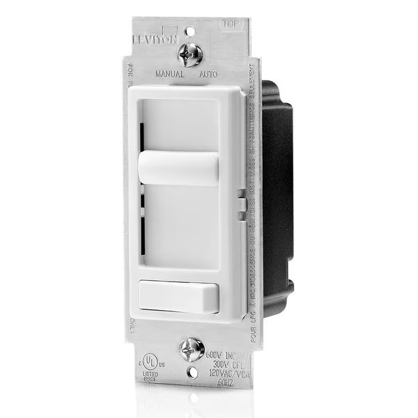 Dimmer Switch Led/Cfl/Inc Slide Dimme, Leviton, Mfr#: 6674-10W